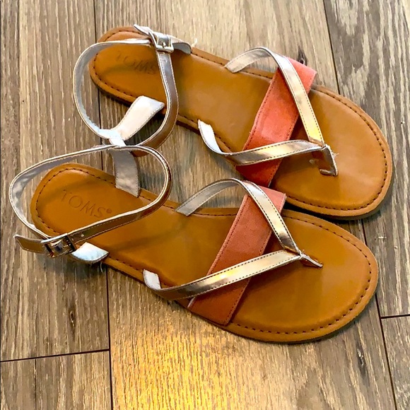 toms lexie sandals rose gold